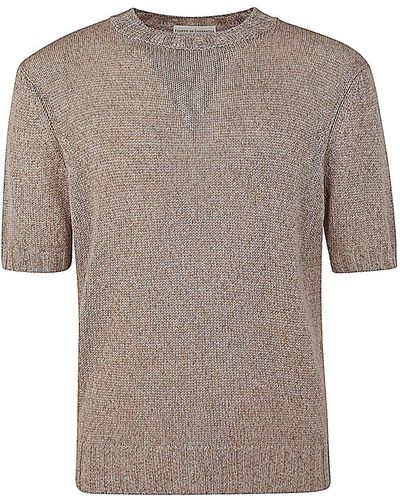 FILIPPO DE LAURENTIIS Tshirt: Round Neck Pullover - Gray