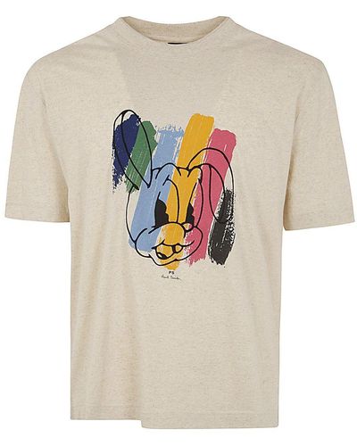 PS by Paul Smith Reg Fit Ss Tshirt Rabbit - White