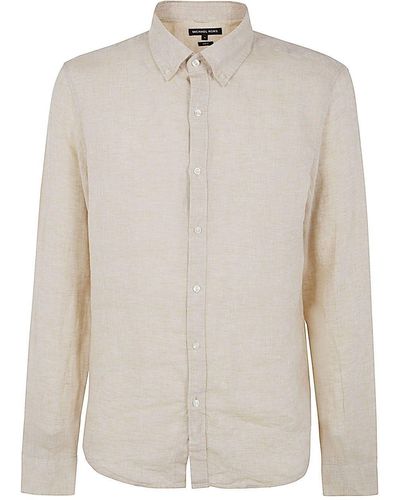 Michael Kors Ls Linen T-shirt - White