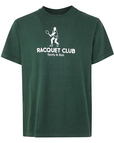 Sporty & Rich Backhand T Shirt - Green