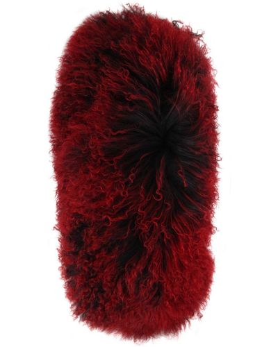 Ann Demeulemeester Carena Tied Shearling Sleeves - Red
