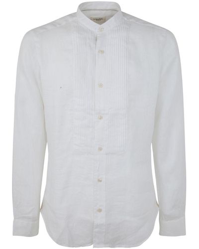 Tintoria Mattei 954 Linen Shirt: Style - White