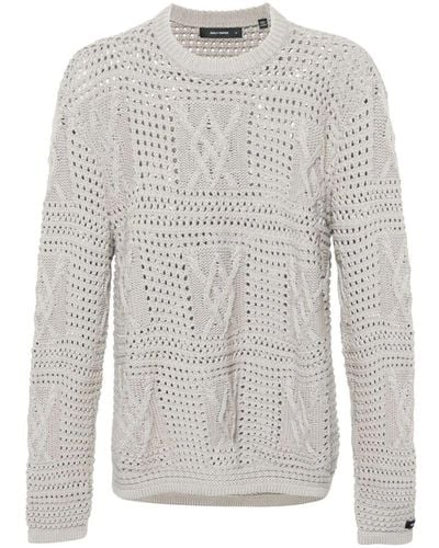 Daily Paper Zuberi Crochet Long Sleeves Sweater - Gray
