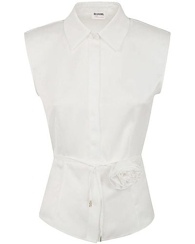 Blugirl Blumarine Sleeveless Shirt - White