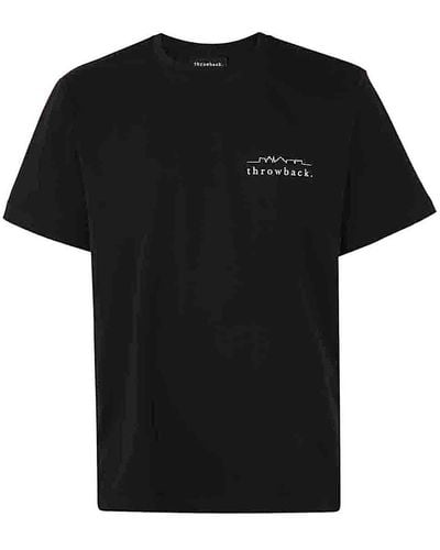 Throwback. Logo T Shirt - Black