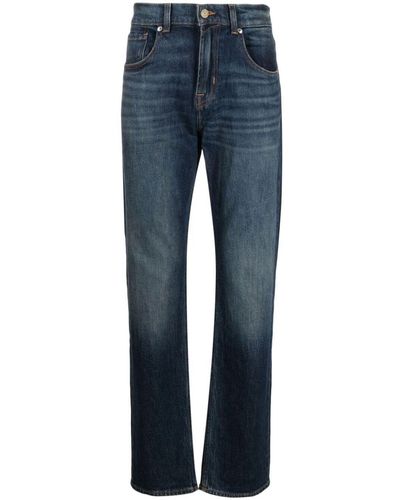 7 For All Mankind The Straight Jeans in Blue for Men Lyst UK
