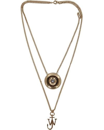 JW Anderson Crystal Necklace For - White