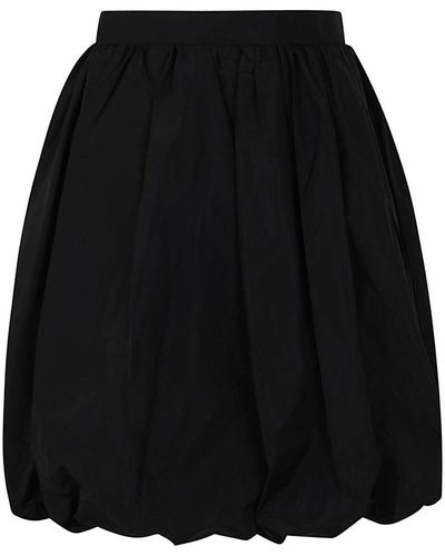 Patou Asymmetrical Polyester Skirt - Black