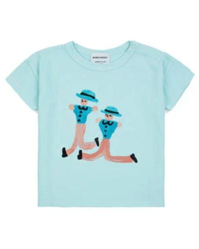 Bobo Choses Baby Dancing Giants All Over T-Shirt - Blue