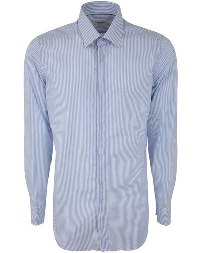 Tintoria Mattei 954 Classic Cotton Shirt - Blue