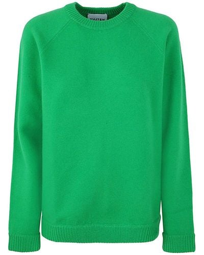 Kujten Round Neck Sweater - Green