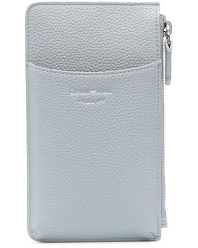 Emporio Armani Zipped Phone Case - White