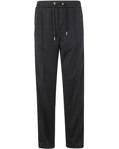 Versace Allover Pattern Track Trousers - Black