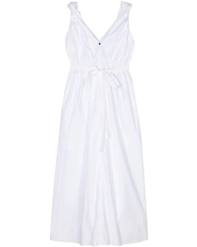 Sofie D'Hoore Sleeveless Dress With Elastic Waist - White