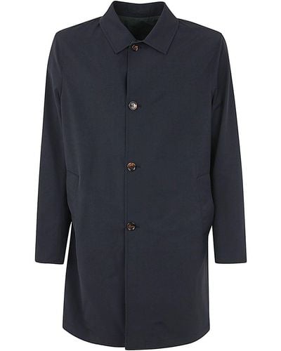 KIRED Wool Trench Coat - Blue