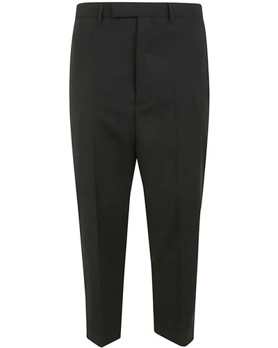 Rick Owens Astaires Cropped Trousers Clothing - Black