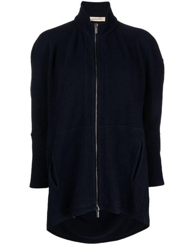 Gentry Portofino Knit Full Zipped Jacket - Blue