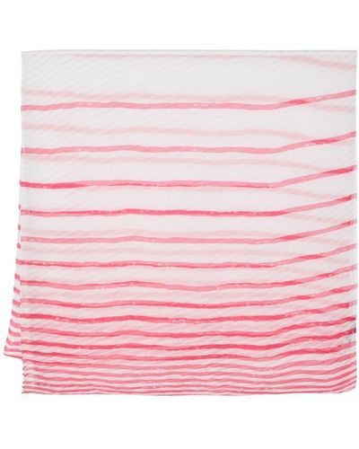 Emporio Armani Striped Stole - Pink