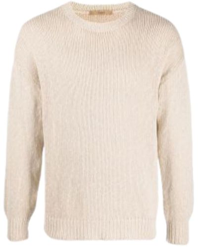 Nuur Comfy Fit L/s Crew Neck Sweater - White