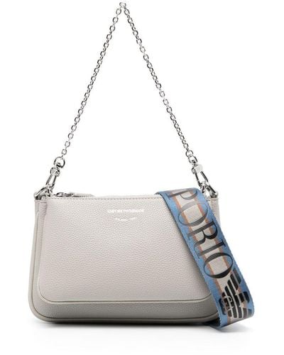 Emporio Armani Chain Shoulder Bag - White