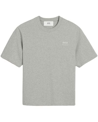 Ami Paris T-Shirts And Polos - Grey
