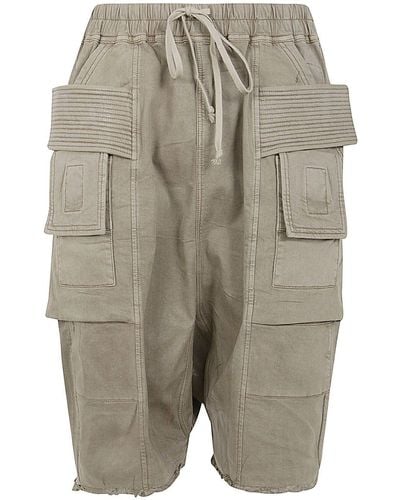 Rick Owens Creatch Cargo Pods Shorts - Grey