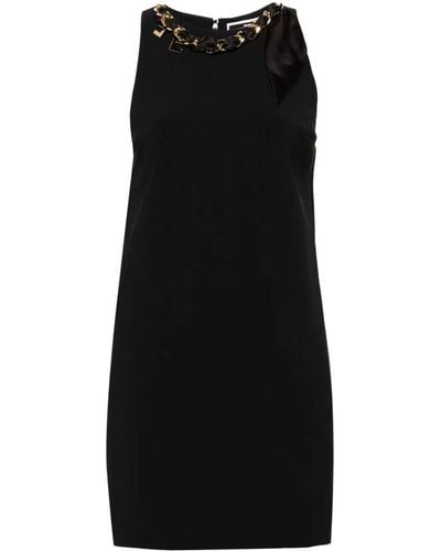 Elisabetta Franchi Dress With Chain - Black