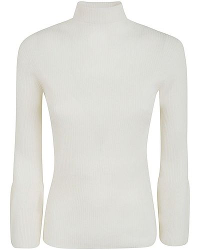 CFCL Rib Bell Sleeve Top - White