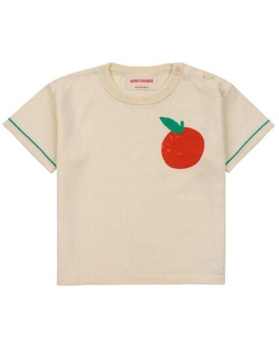 Bobo Choses Baby Tomato Knitted T-Shirt - White