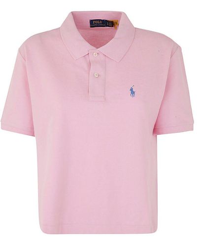 Polo Ralph Lauren S/s Cropped Polo - Pink