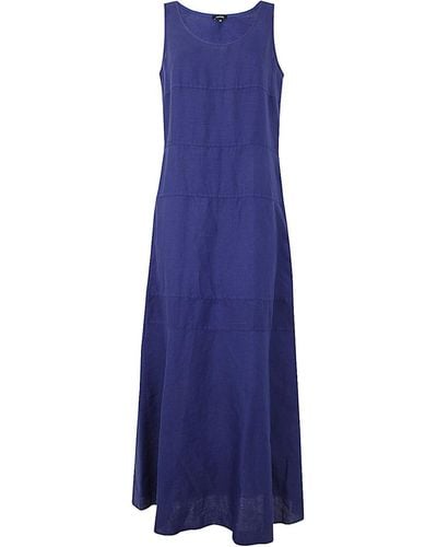 Aspesi Midi Linen Dress - Blue