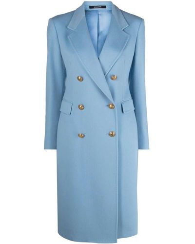 Tagliatore Meryl Double Breasted Coat - Blue