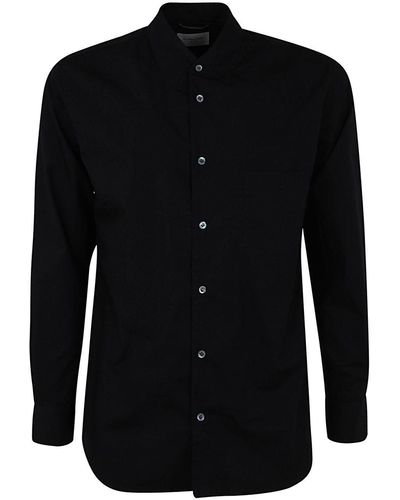 Tintoria Mattei 954 Cotton Shirt Collar - Black