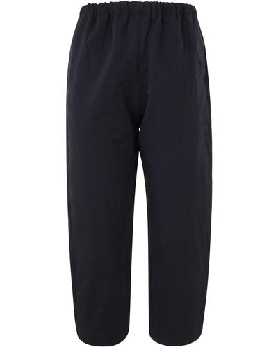 A PUNTO B Slim Pants: Polyester - Blue