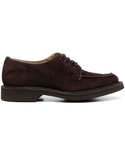 Tricker's Bourton Suede Derby Shoes - Brown