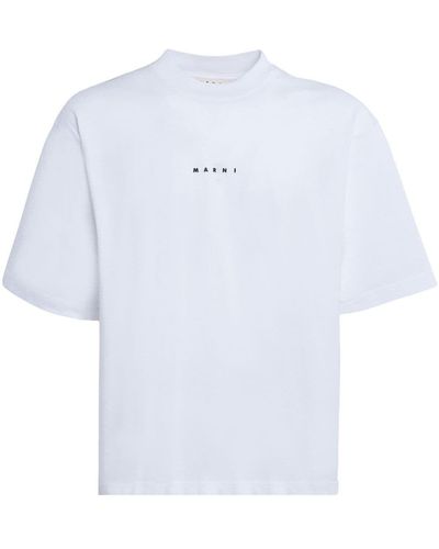 Marni Short Sleeved T-Shirt Relaxed Fit - White