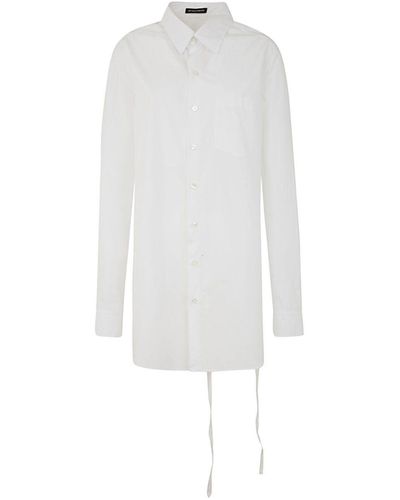 Ann Demeulemeester Elisabeth Long High Comfort Shirt - White