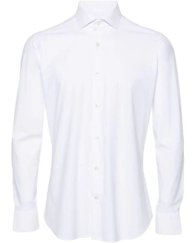 Tintoria Mattei 954 Bi Stretch Shirt - White