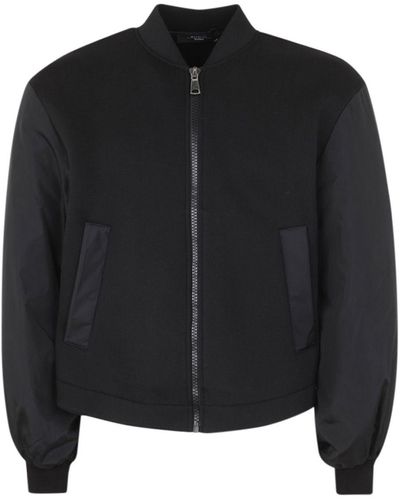 Weekend by Maxmara Nasello Jersey Jacket With Padded Sleeves Clothing - Black