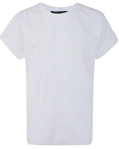 Sofie D'Hoore Top With Short Reversed Sleeves - White