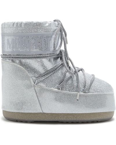 Moon Boot Mb Icon Low Glitter - Grey