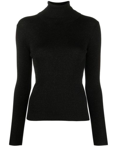 P.A.R.O.S.H. Roll Neck Sweater - Black