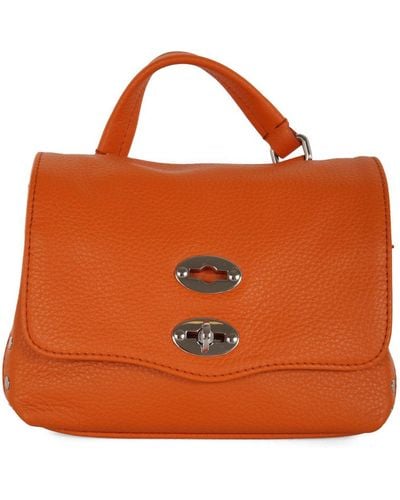 Zanellato Leather Hand Bag - Postina Daily - Orange