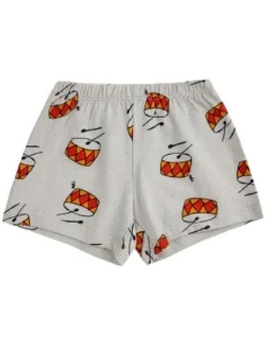 Bobo Choses Baby Play The Drum All Over Short - White