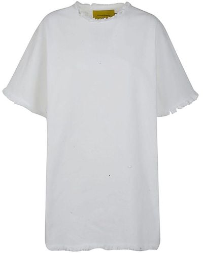 Marques'Almeida Oversized T-shirt Dress - White