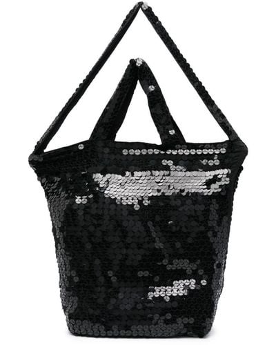 P.A.R.O.S.H. Sequined Satchel - Black