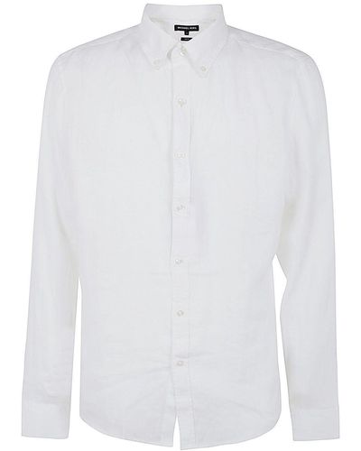 Michael Kors Ls Linen T-Shirt - White