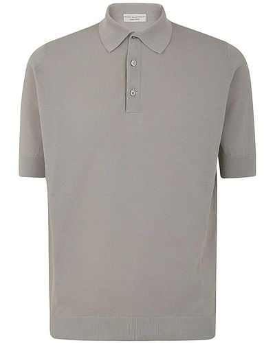 FILIPPO DE LAURENTIIS Short Sleeves Polo - Grey