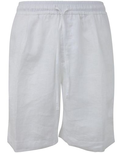 Michael Coal Linen Shorts: Mc Max 3954 - Gray