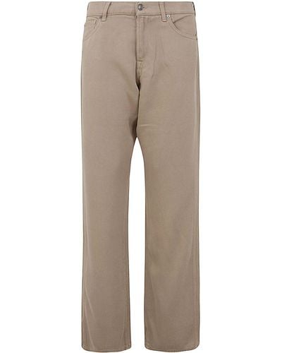 7 For All Mankind Tess Trouser Colored Sand - Natural
